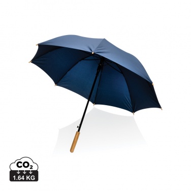 Logotrade mainostuotet kuva: 23" Impact AWARE™ RPET 190T auto-open bambusateenvarjo