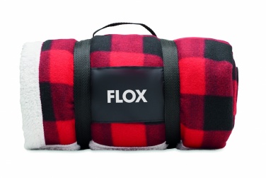 Logo trade mainoslahja ja liikelahja tuotekuva: RPET sherpa fleecepeitto