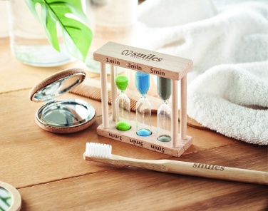 Logo trade mainostuote kuva: 3-osainen tiimalasisetti