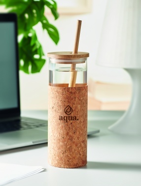 Logotrade liikelahjat mainoslahjat tuotekuva: Lasinen juomapullo 450 ml