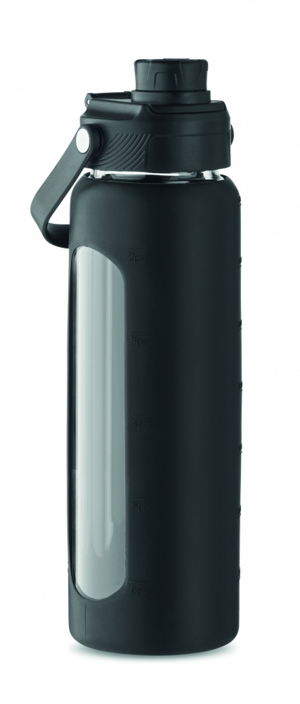 Logo trade liikelahjat mainoslahjat kuva: Lasipullo hylsyllä 750 ml