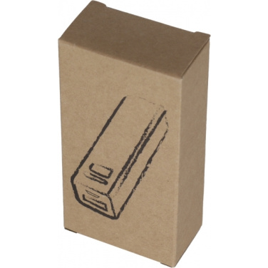 Logo trade mainostuotet tuotekuva: Metallinen virtapankki PORT HOPE 2200mAh