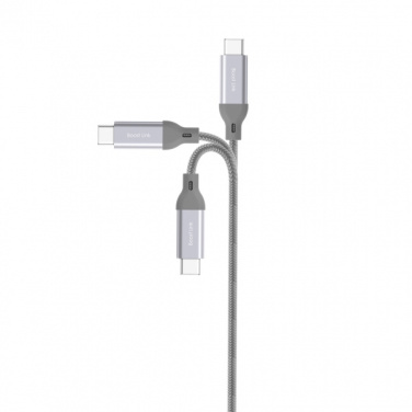 Logotrade liikelahjat mainoslahjat tuotekuva: Nailoninen tiedonsiirtokaapeli LK30 Type - C Quick Charge 3.0