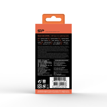 Logotrade mainoslahja tuotekuva: TIEDONSIIRTOKAAPELI LK15AL Tyyppi A- Mfi Lightning