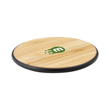 Logo trade mainostuotet tuotekuva: Bamboo 10W Wireless Charger langaton pikalaturi