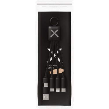 Logotrade liikelahjat mainoslahjat tuotekuva: SCX.design C13 15 W:n 5-in-1-latauskaapeli