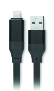 Logo trade mainostuotet tuotekuva: 60 W kaapeli-avaimenperä kierrätettyä ABS-muovia