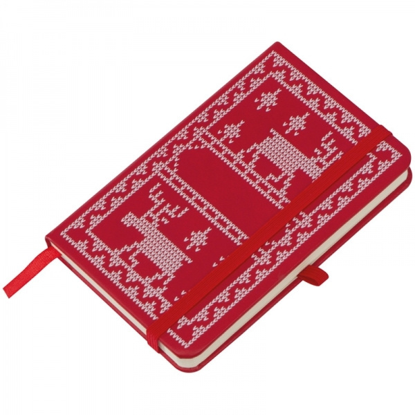 Logo trade mainoslahja ja liikelahja tuotekuva: A6-kokoinen muistikirja jouluaiheella