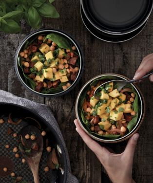 Logo trade liikelahja kuva: Black+Blum lasinen lounaskulho 750ml