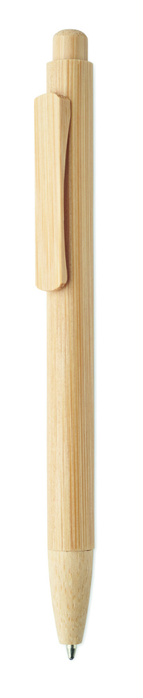 Logo trade mainoslahja kuva: Bamboo automaattinen kuulakynä
