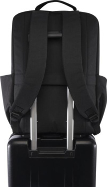 Logo trade mainoslahjat tuotekuva: Libra 15” GRS-kierrätetty reppu kannettavalle 15 l