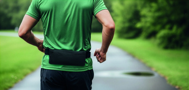 Logotrade liikelahjat mainoslahjat tuotekuva: Sport vyölaukku 600D RPET