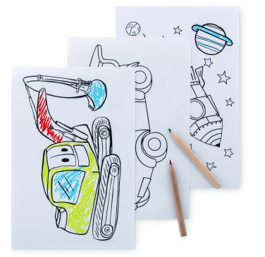 Logotrade reklaminės dovanos nuotrauka: Dažymo rinkinys su 6 pieštukais