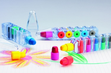 Logotrade ziemassvētku dāvanas foto: Komplektā 6 vaska krītiņi