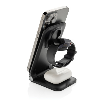 Logotrade Ideja dāvanas foto: Powerpal 3 in 1 RCS otrreizējās pārstrādes plastmasas 15 W lādētājs