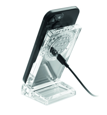 Logotrade biznesa dāvanas foto: Akrila bezvadu lādētājs 15W