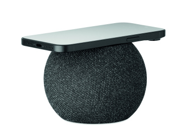 Logotrade biznesa dāvanas foto: 15 W bezvadu lādētāja skaļrunis