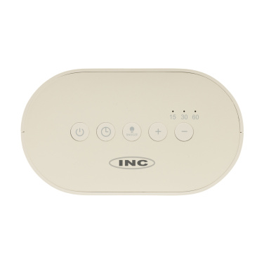 Logotrade dāvanas foto: LumaRise RCS pārstrādātas plastmasas modinātājpulkstenis ar baltu troksni