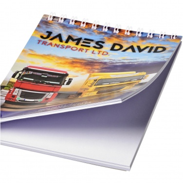 Лого трейд бизнес-подарки фото: Блокнот Desk-Mate® формата A6 на спирали