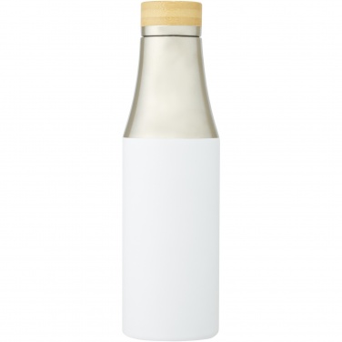 Лого трейд pекламные продукты фото: Hulan Бутылка из нержавеющей стали объемом 540 мл с вакуумной изоляцией из меди и бамбуковой крышкой