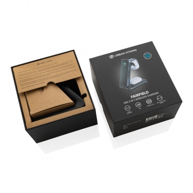 Лого трейд бизнес-подарки фото: Urban Vitamin Fairfield 3 в 1 RCS пластиковое зарядное устройство