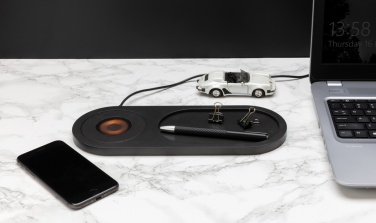 Лого трейд бизнес-подарки фото: Беспроводная зарядка Encore 10 Вт, подставка для парковки