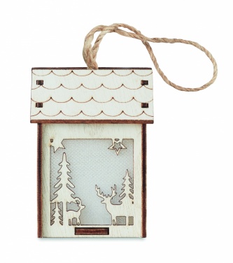 Логотрейд бизнес-подарки картинка: Домик из МДФ с подсветкой