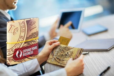 Лого трейд pекламные продукты фото: Бумажник-оригами 998117