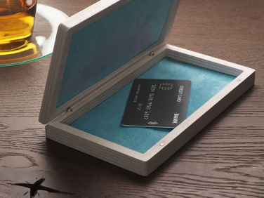 Лого трейд pекламные cувениры фото: Деревянный ящик для купюр 1816121