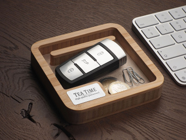 Лого трейд бизнес-подарки фото: Деревянный настольный органайзер 1846292