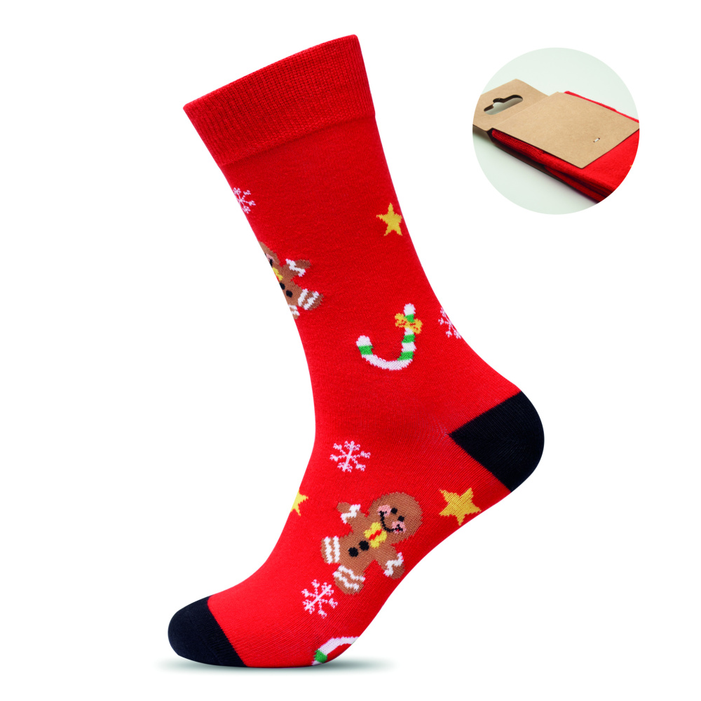 Лого трейд pекламные cувениры фото: Pair of Christmas socks L
