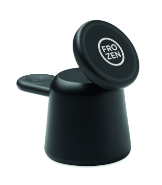 Лого трейд pекламные продукты фото: 3 in 1 wireless charger 15W