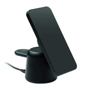 Лого трейд pекламные продукты фото: 3 in 1 wireless charger 15W