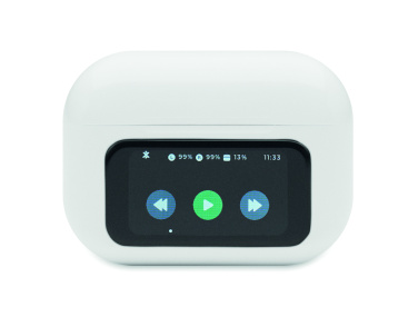 Лого трейд pекламные cувениры фото: Recycled ABS TWS earbuds