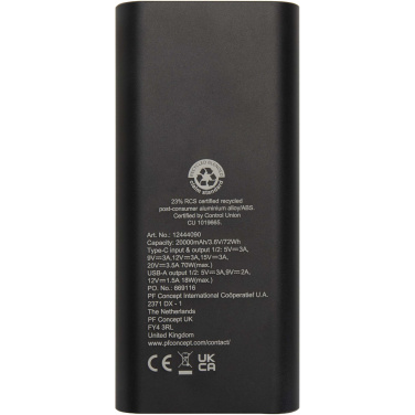 Лого трейд pекламные подарки фото: Acamar портативное зарядное устройство для ноутбука из переработанного алюминия емкостью 20,000 мАч мощностью 70 Вт