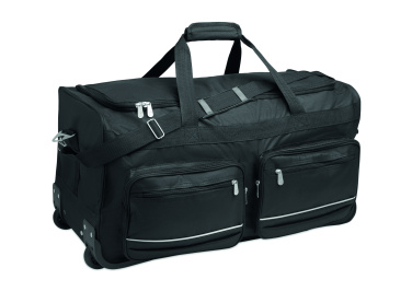 Лого трейд бизнес-подарки фото: Duffle bag trolley 600D RPET