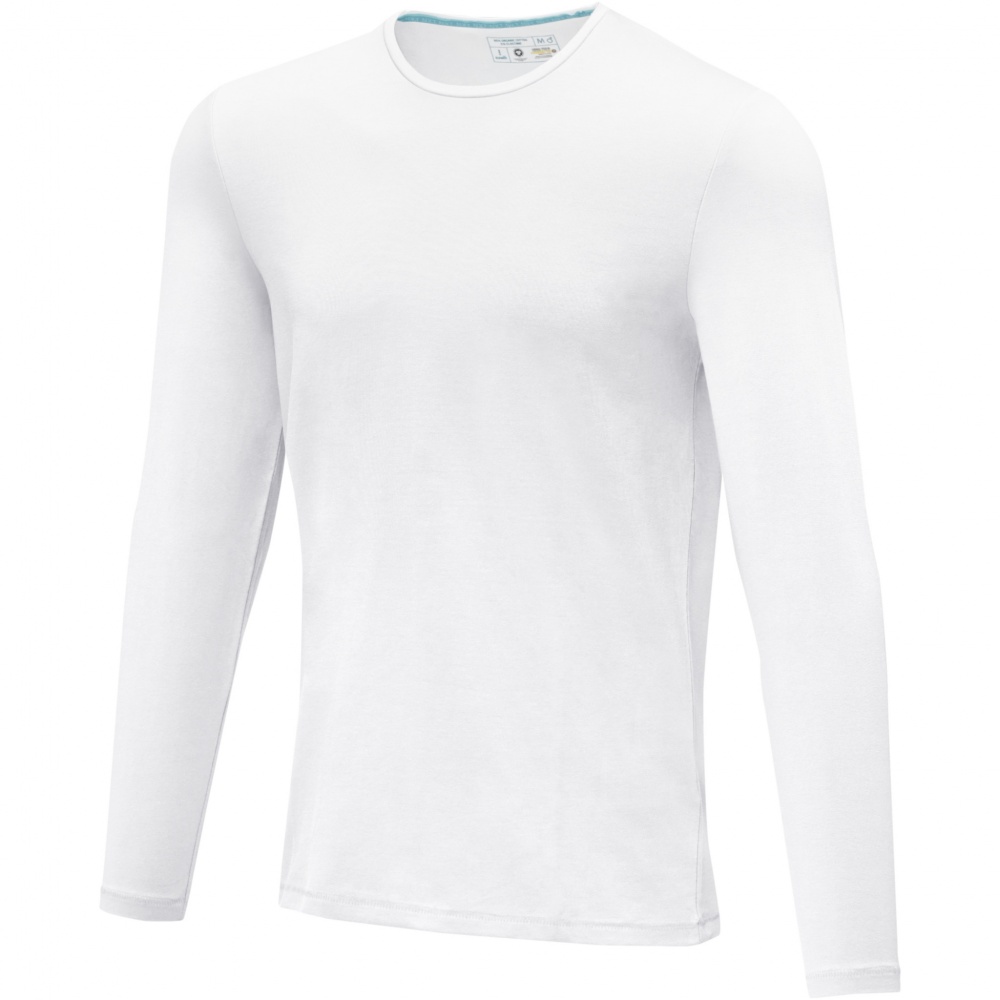Logotrade profilprodukter bild: Ponoka långärmad ekologisk herrtröja