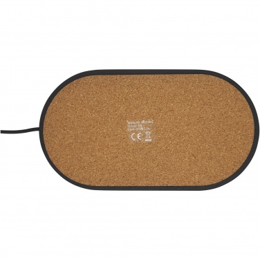 Logotrade reklamprodukter bild: Klip skrivbordsorganisatör med 5 W trådös laddning