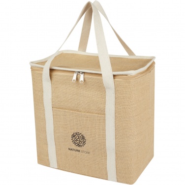 Logotrade reklamprodukter bild: Juta kylväska av 300 g/m² jute, 19 l