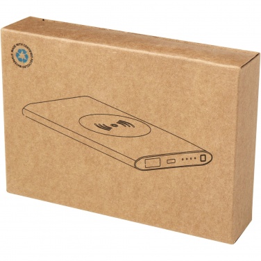 Logotrade profilprodukter bild: Juice trådlös 4 000 mAh Type C-powerbank i återvunnen aluminium 