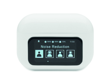 Logotrade presentreklam bild: TWS hörlurarar återvunnen ABS