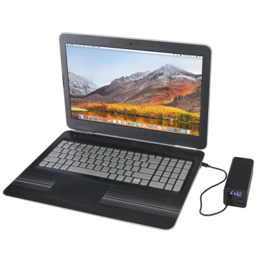 Logotrade profilprodukter bild: Acamar 20 000 mAh 70 W powerbank för bärbar dator av återvunnen aluminium