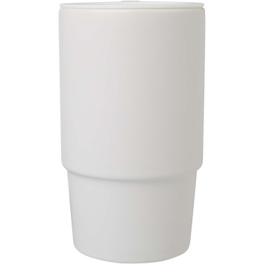 Logotrade reklamprodukter bild: Carter 450 ml keramisk mugg med plastlock
